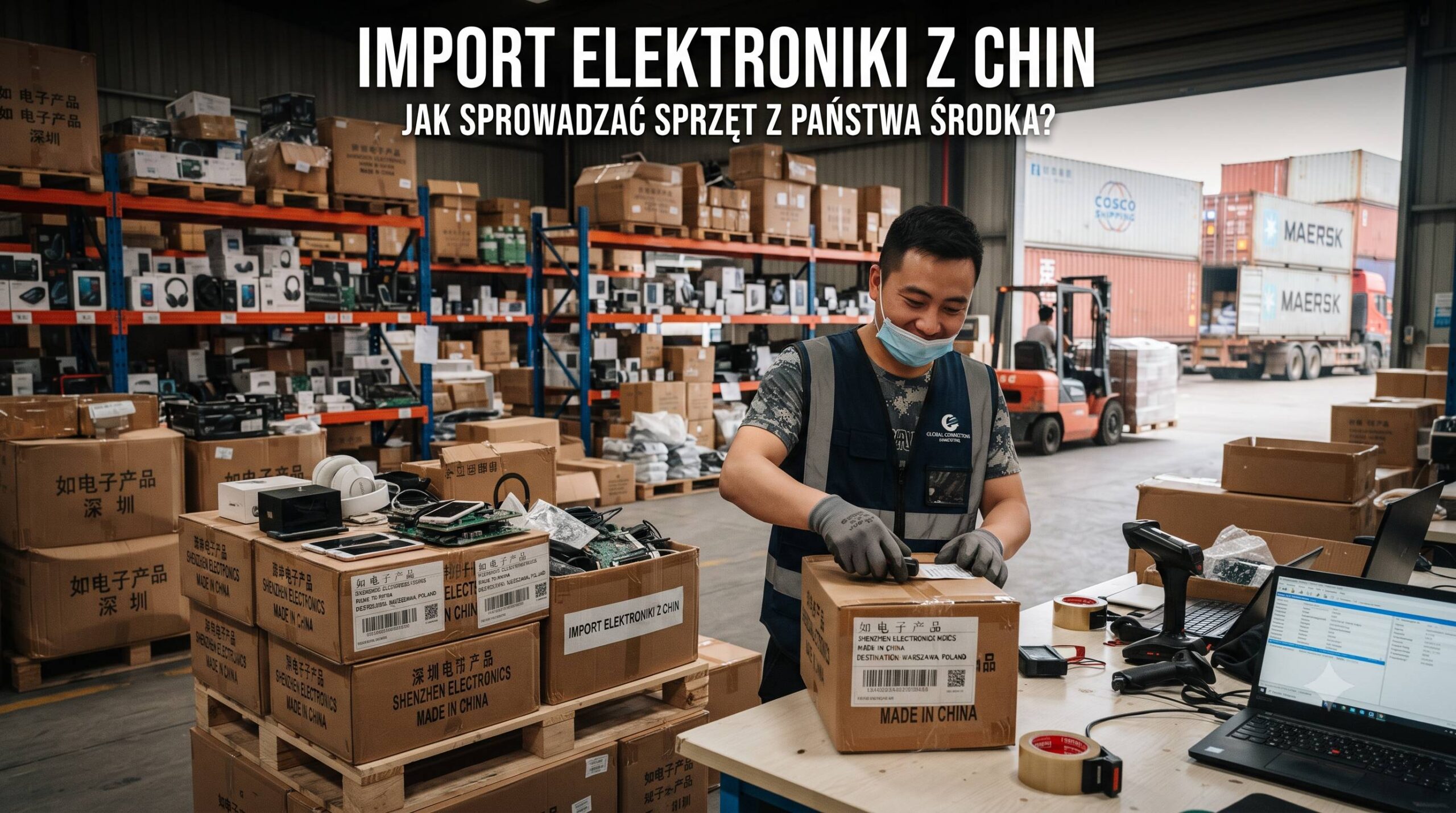 Import elektroniki z Chin w ujęciu prawnym, celnym i logistycznym